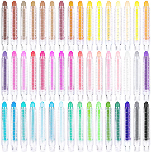 ZHBDMGK Sidewalk Chalk for Kids, 48 Colors Dustless Washable Toddlers Chalk with Plastics Holder for Blackboard Drawing Writing Toys Gift Party Favors