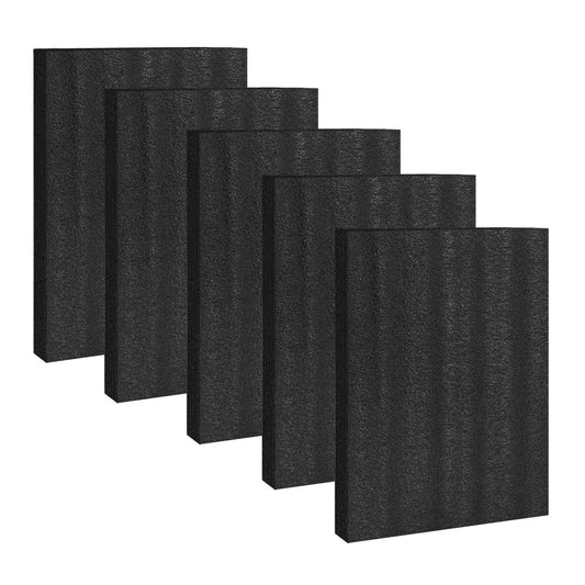 AurDo 5 Pcs Black Polyurethane Foam Sheet,16x12x0.5 Inch Cuttable Foam Padding Pad for Packing and Crafts,Toolbox Storage