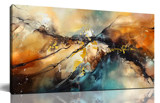 JKWALL77 Abstract Paintings Wall Art for Living Room - Modern Wall Decor for Bedroom Kitchen Room Wall Art Ready to Hang Size 20" x 40"