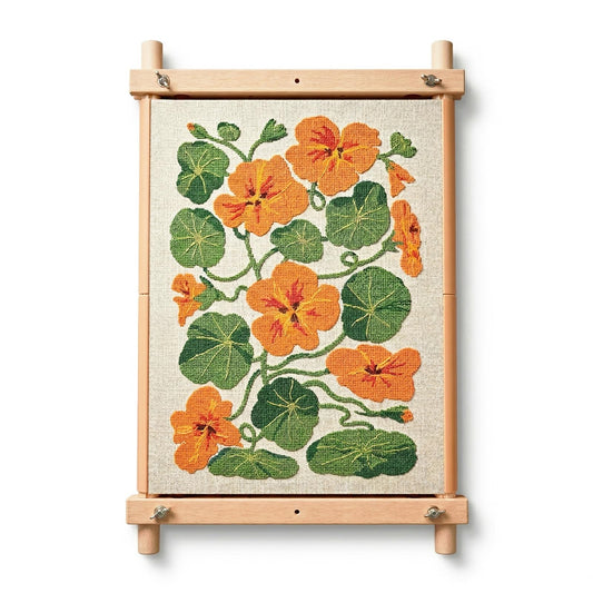 Cross Stitch Frame, 18" x 11" Natural Wood Embroidery Frame, Cross Stitch Scroll Frames, Cross Stitch Hoops, Needlepoint Stretcher Bars, Embroidery & Cross Stitching Supplies Accessories