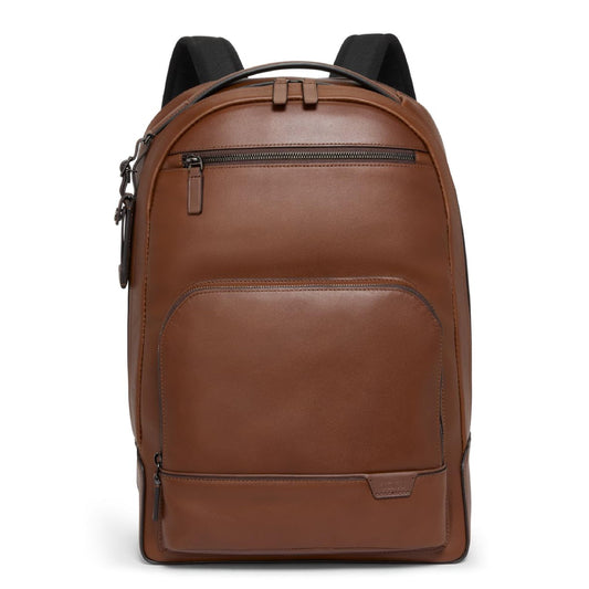TUMI Harrison Warren Backpack - 15-Inch Laptop Backpack - Stylish Women's & Men's Backpack for Travel & Business - Cognac Leather