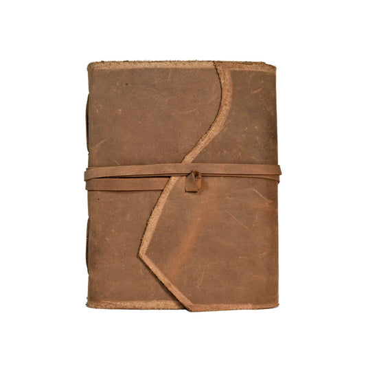 RARE & RUSTIC Leather Journal Writing Notebook Gift For Men & Women (8 * 6)