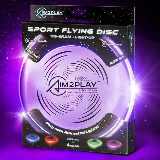 Glow in The Dark Flying Discs, Light Up | Sports Unique Gift, Professional Long & Precise Flights Very Bright