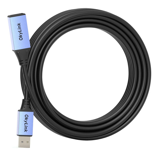 32ft(10M) 2.0 480Mbps OkyLink Active USB Extension Cable A Male to A Female for Printer, Mouse,Keyboard,Scanner,Camera