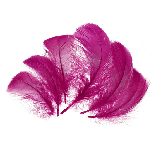 uxcell 200 Pcs Purple Red Craft Feathers, 3-5 Inch Colored Feathers for Crafting, Fluffy Feather Bulk for DIY Crafts, Dream Catcher Supplies, Wedding Party Decoration