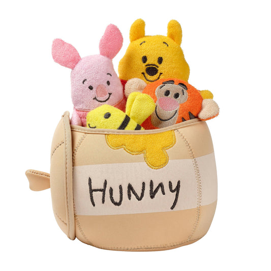 Lambs & Ivy Disney Baby Winnie The Pooh Honey Pot Terry/Neoprene Bath Toy Set