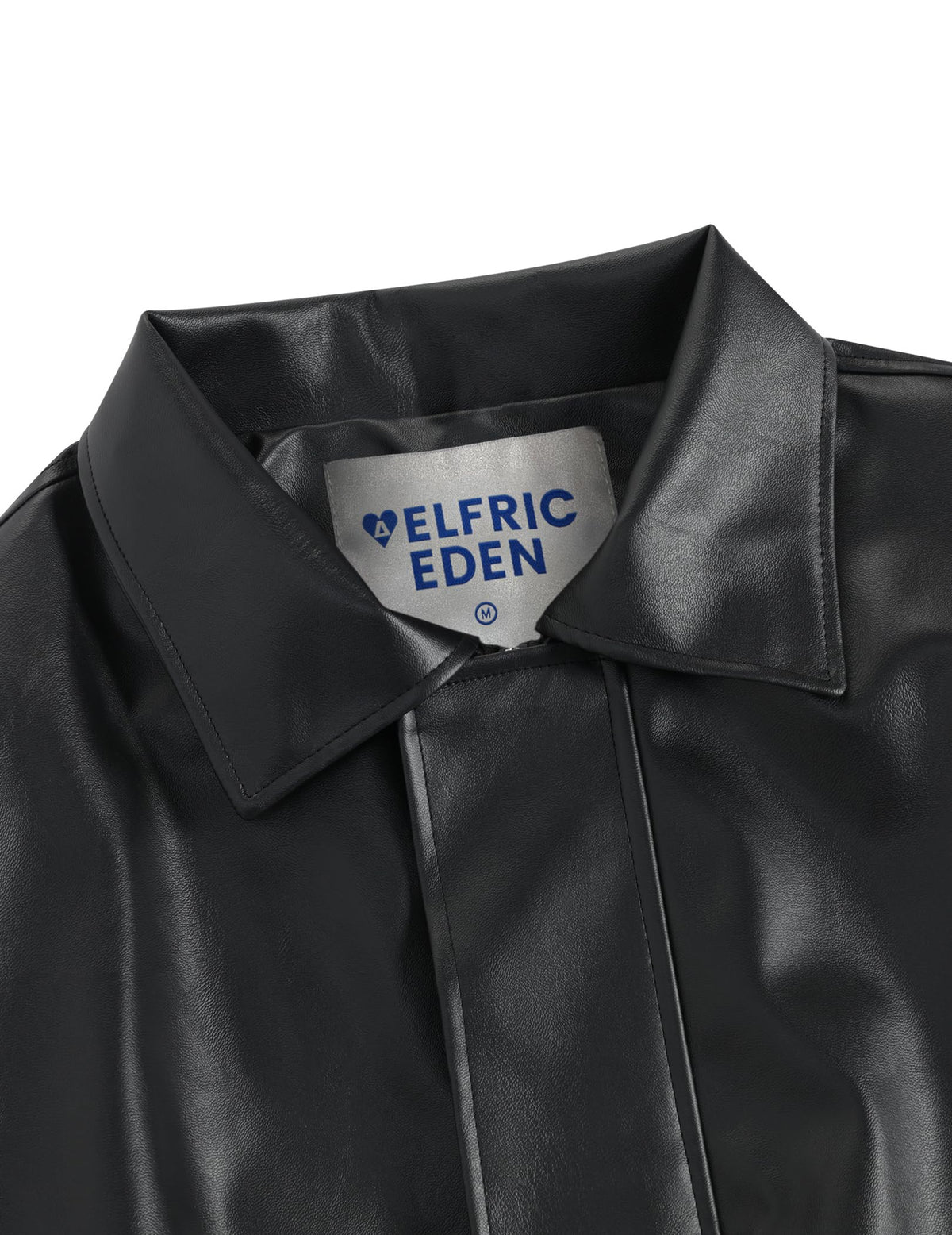Aelfric Eden Womens Cropped Leather Jacket Y2k Faux Motorcycle Bomber Moto Biker Streetwear Jackets Coats