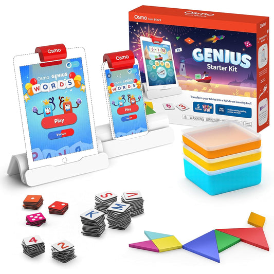 Osmo Genius Starter Kit for Kids Ages 6–10 | 5 Educational Learning Games | iPad Compatible | Educational STEM Learning System | Base Included