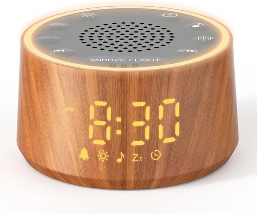 Dreamegg Baby Sound Machine - 25 Soothing Sounds & Dimmable Night Light | Perfect Baby Shower Gift