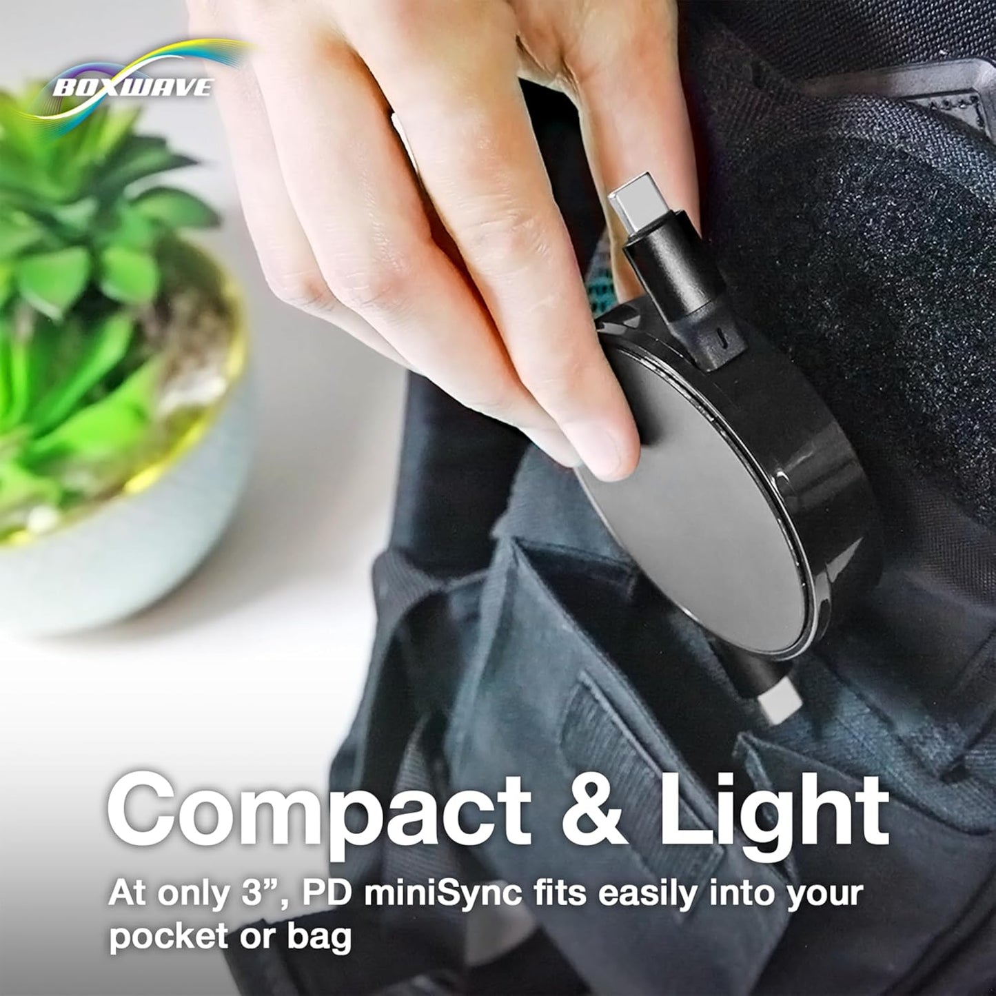 BoxWave MP3 (2.4 (240W), 240W Cable Compatible with Safuciiv Player in) - PD miniSync Retractable PD Portable USB