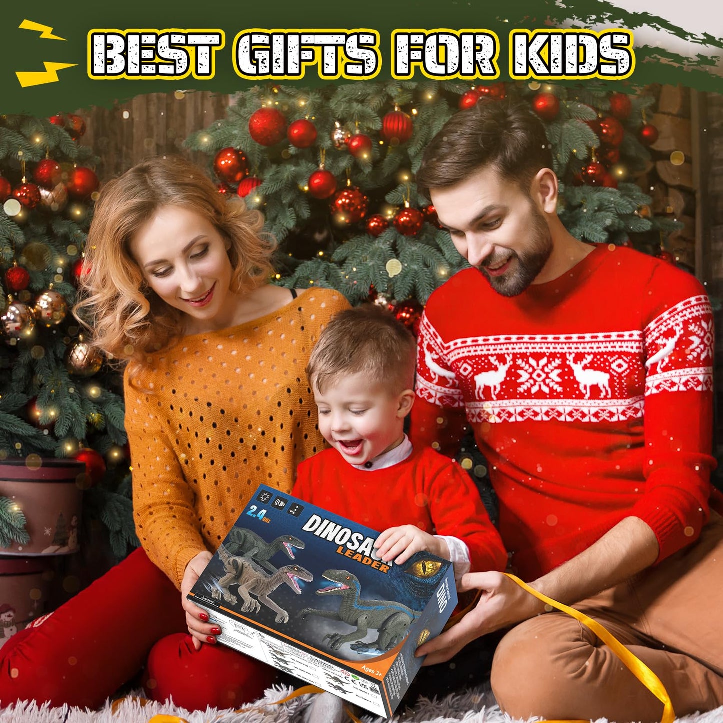 Rcfunkid Dinosaur Toys for Kids, 2.4GHz Remote Control Dinosaur with Walking, Realistic Sounds, Demo Mode, Rechargeable Jurassic Toys for 3-5, 5-7, 8-12, Birthdays, Parties, Christmas, Children’s Day