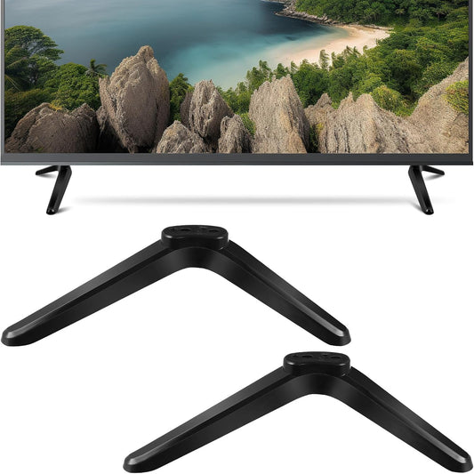 Toyvian 32-55 Inch Set Universal Tv Mount Stand with Brackets for Tvs Tabletop Holder with Non-Slip Base Easy