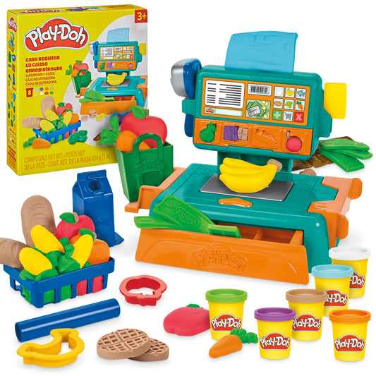 Play-Doh Cash Register Toy, 23 Play Food Accessories, Easter Gifts for Boys and Girls, Kids Arts & Crafts 3+ (Amazon Exclusive)