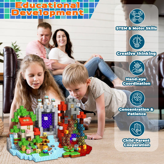 240 PCS Magnetic Blocks - Magnetic Building Block, Stacking Magnet Building Cubes for Kids, Magnetic Construction Toy for Boy Girl, STEM Montessori Sensory Toy Ages 3-12 Years Old Birthday Gift