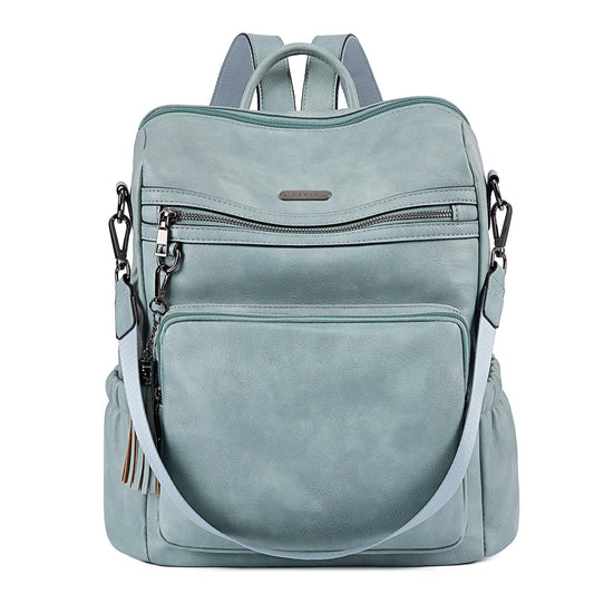 CLUCI Backpack Purse for Women Travel Leather Large Women Backpack Fashion Designer Lady Shoulder Bags with Tassel