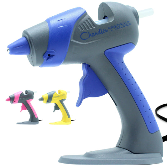 Chandler Tool Mini Hot Glue Gun And Sticks Set for Crafts and DIY Pistola De Silicona Caliente Inalambrica Complete Hot Glue Gun Kit With Glue Sticks (Blue)
