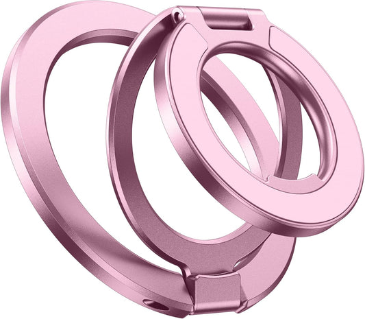 CAPRARO 360 17/16/15/14/16 Magnetic Phone Ring Holder for MagSafe, Dual-Side Magnetics, Rotation Gym Phone Stand Grip