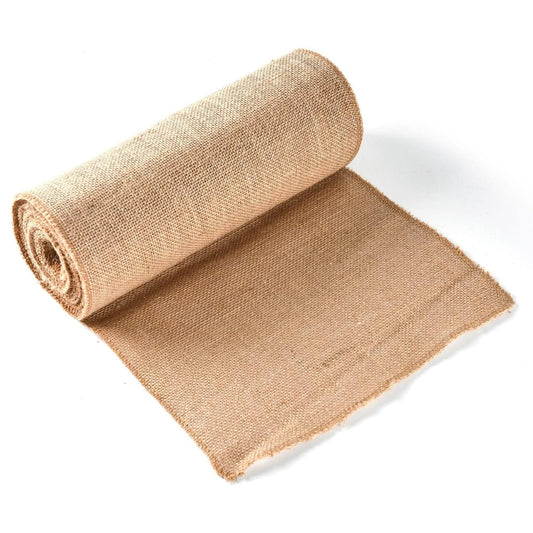 Mifai Burlap Table Runners 12in x 30 ft(10 Yards)-Cut to Your Length Burlap Roll -50 Yarns/10cm Density-Ecofriendly- Reusable- Perfect for Crafts, Décor, Gift Wrapping, DIY and Gardening