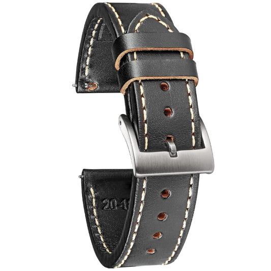 torbollo 22mm Watch Bands, Horween Leather Watch Strap for Men Women,High-end Quick Release Watch Bands Handmade Watch Strap Soft Vintage Replacement