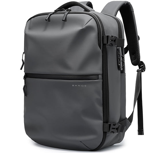BANGE Commute Backpack with Water Bottle Holder, Anti Theft Laptop Backpack Fits for 15.6Inch Notebook, Water Resistant Office Daypack for work