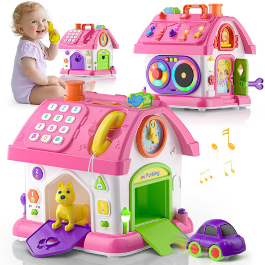 Hurdaos Montessori Toys for 1 Year Old Girls, 1st Present First Birthday Gifts for One Year Old Girl Baby Girl Boy Toy 12-18 Months, Educational Learning Toddler Montessori Toys 1-2