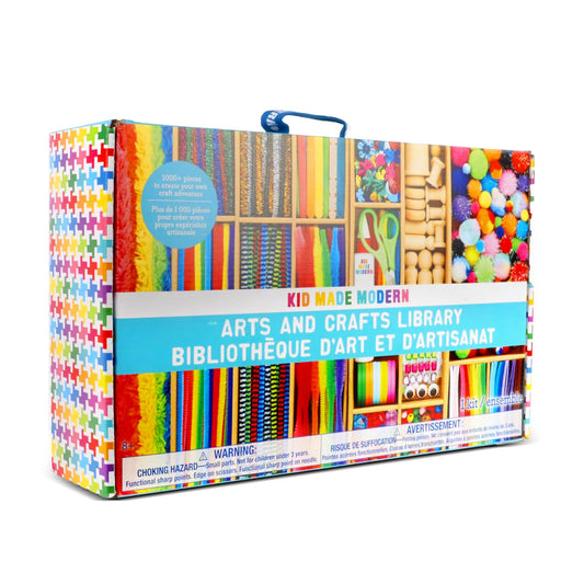 Kid Made Modern Arts and Craft Kit – A DIY 3.8 Pounds of Hobby Craft Supplies & Materials Box for Creative Art Projects for Kids Age 4 5 6 7 8 9 10 11 & 12 Year Old Girls & Boys