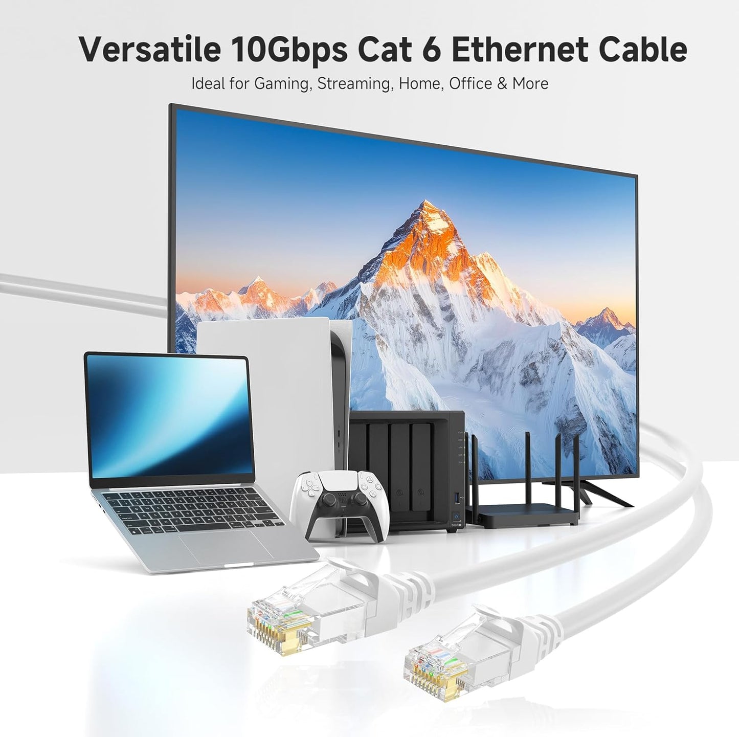 10Gbps 6 75ft, 6 Cat6 Cable Matters Snagless Cat Ethernet Cable - Cat Cable, Cord, Ethernet Cord, White