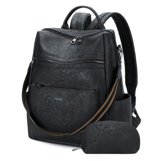 AGLOD Vegan Leather Laptop Backpack for Women 15.6 Inch Work Backpack Purse for Travel College