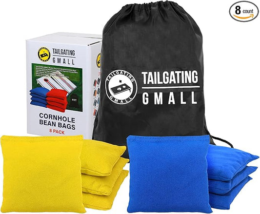 Cornhole Bags Set of 8 Regulation Professional Corn Hole Bean Bags Weather Resistant for Tossing Adults Yard Game