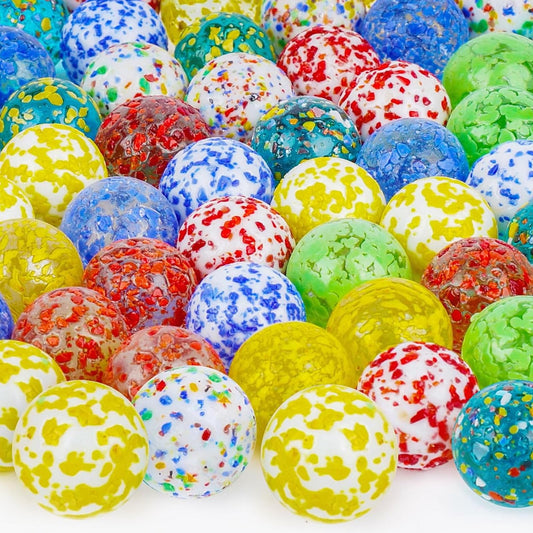 3 otters 60PCS Glass Marbles, Assorted Colors Marble for Vase Fillers Fish Tank Rocks Aquarium Tank Decor Table Scatter Decoration, 5/8inch