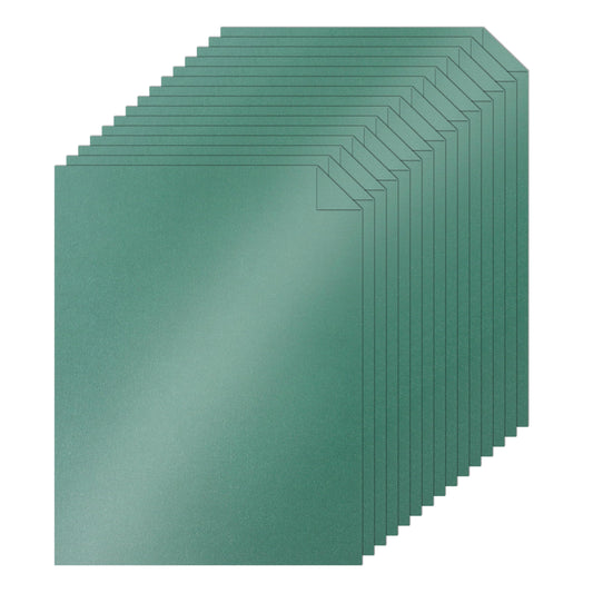 Silunkia 100 Sheets Christmas Green Shimmer Cardstock 8.5 x 11 Craft Paper, 75lb Premium Paper Card Stock for DIY Card Making, Greeting Cards, Invitations, Birthday Decorations