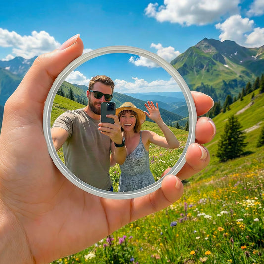 biwink Selfie(3.74in) Handheld Selfie Convex Mirror - No Need Selfie Stick, Travel Must Have Photography Viewfinder