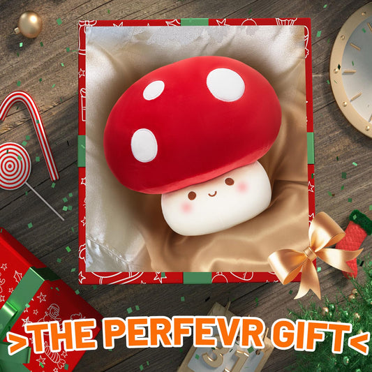 Yulefly Large Mushroom Plush Toy, Mushroom Stuffed Animal Hugging Throw Pillow Plushies Doll Toy, Gift for Birthday Valentine (Red, 24inch)