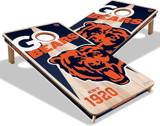 YouTheFan NFL 2’ x 4’ Professional Wood Cornhole Game