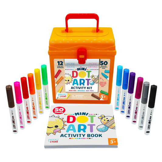 Chuckle & Roar - Mini Dot Activity Kit - Arts & Crafts Fun for Toddlers - Spark Your Preschooler's Imagination - Ages 3 and Up