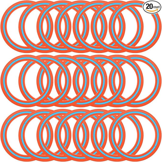 Jenaai 20 Pcs Flying Disc for Kids 10 Inch Flying Ring Adults Pool Disc for Family Outdoor Beach Lawn Backyard Garden Sport Playing Toss Game Gift