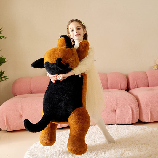 Tumyay Giant German Shepherd Dog Stuffed Animal Plush Soft Toy,30" Large Cuddly Puppy Toys Jumbo Cute Big Size Huge Plushy Plushie,Birthday Gifts for Kid