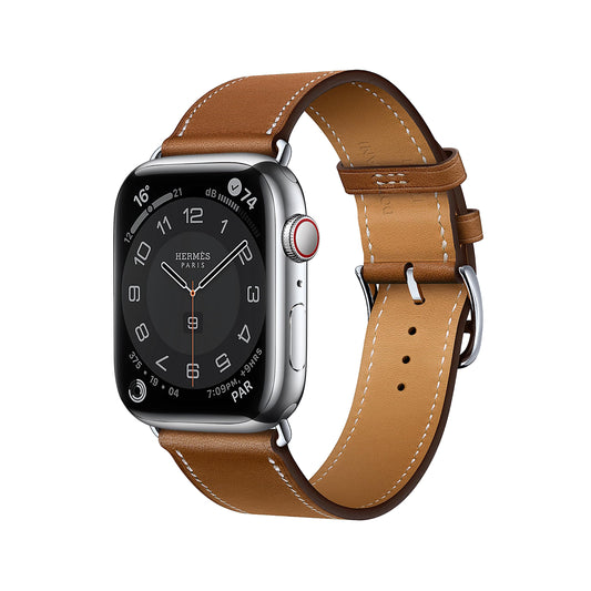 DONEGANI LB1 Leather Band for Apple Watch Bands Women Men Se Ultra 2 40mm 44mm 46mm 42mm 45mm 41mm 38mm 49mm Series 11 10 9 8 7 6 5 4 3 iWatch Strap Silicone Brown