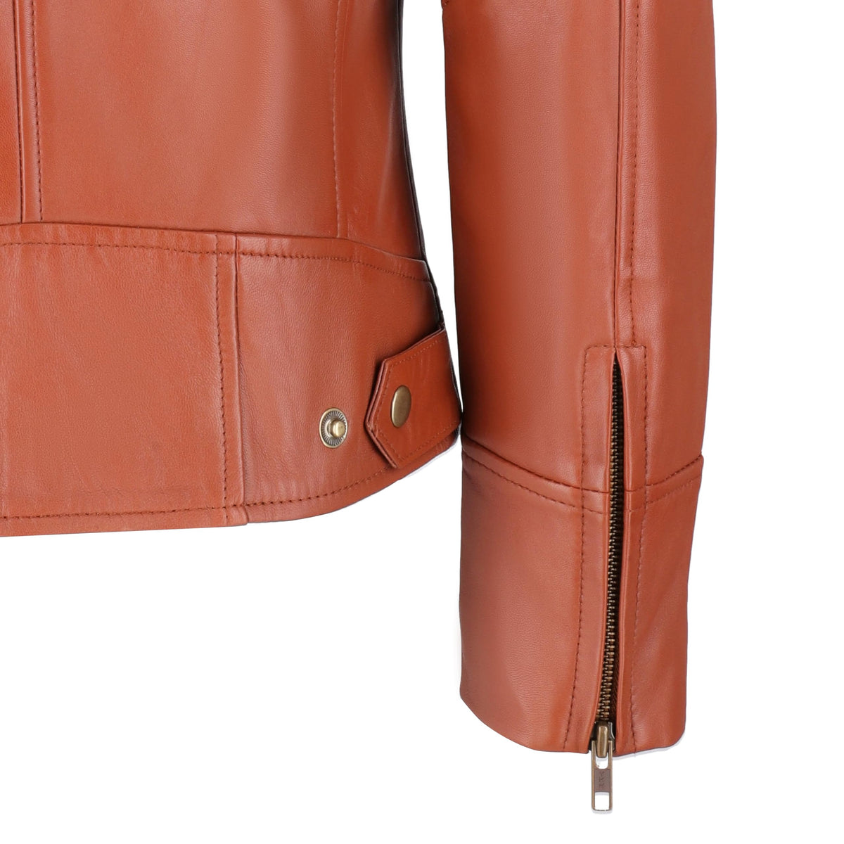 TLC Real Lambskin Leather Jacket Women - Soft Cafe Racer leather moto jacket women