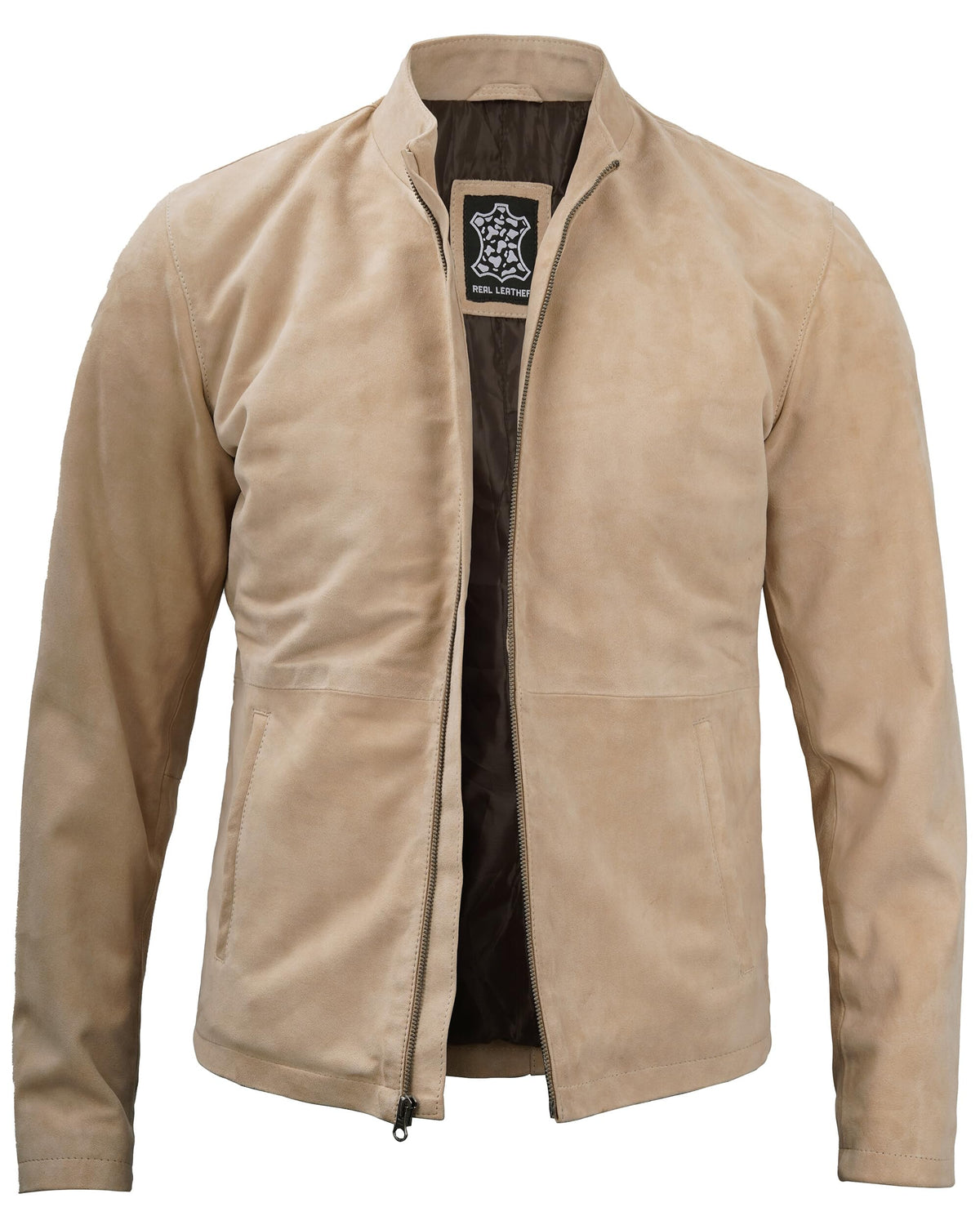 fjackets Suede Jacket Men - Real Suede Leather Jacket Men Disc | [1100356] Moroco Camel, 2XL