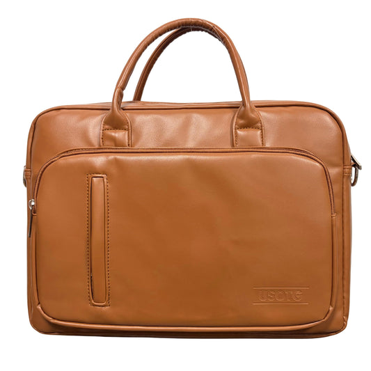 14 Inch Laptop Bag for Women and Men - Waterproof Briefcase, Slim Messenger Bag with Trolley Strap, Partition Storage Shoulder Sleeve Case for MacBook HP Dell Lenovo Asus