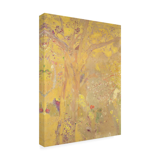 Trademark Fine Art Yellow Tree 1900 Artwork by Odilon Redon, 24 by 32-Inch