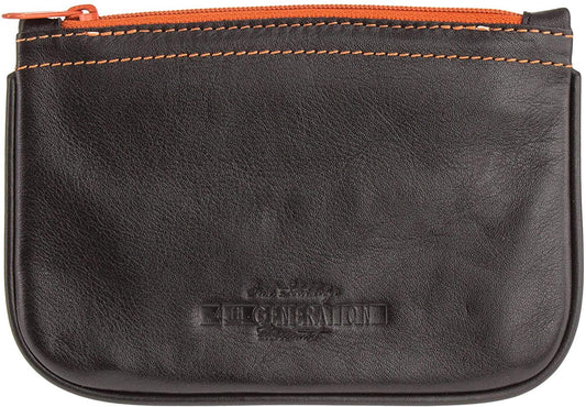 4th Generation Leather Pipe Tobacco Pouch ~ Choose Your Style (Zipper Kenzo Black)