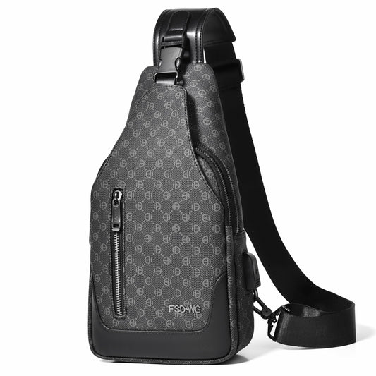 FSD. WG sling Backpack for Men Chest Bag Crossbody Shoulder Bags Travel Hiking Bag Purse for Men with Water Resistant