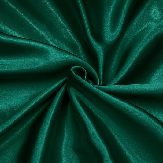 Homiest Emerald Green Satin Fabric by The Yard, 3 Yards x 58 Inch Charmeuse Satin Fabric Silky & Shiny Cloth Fabric, Smooth Bridal Satin Fabric for Wedding Dress, Clothing Making, DIY Crafts, Sewing