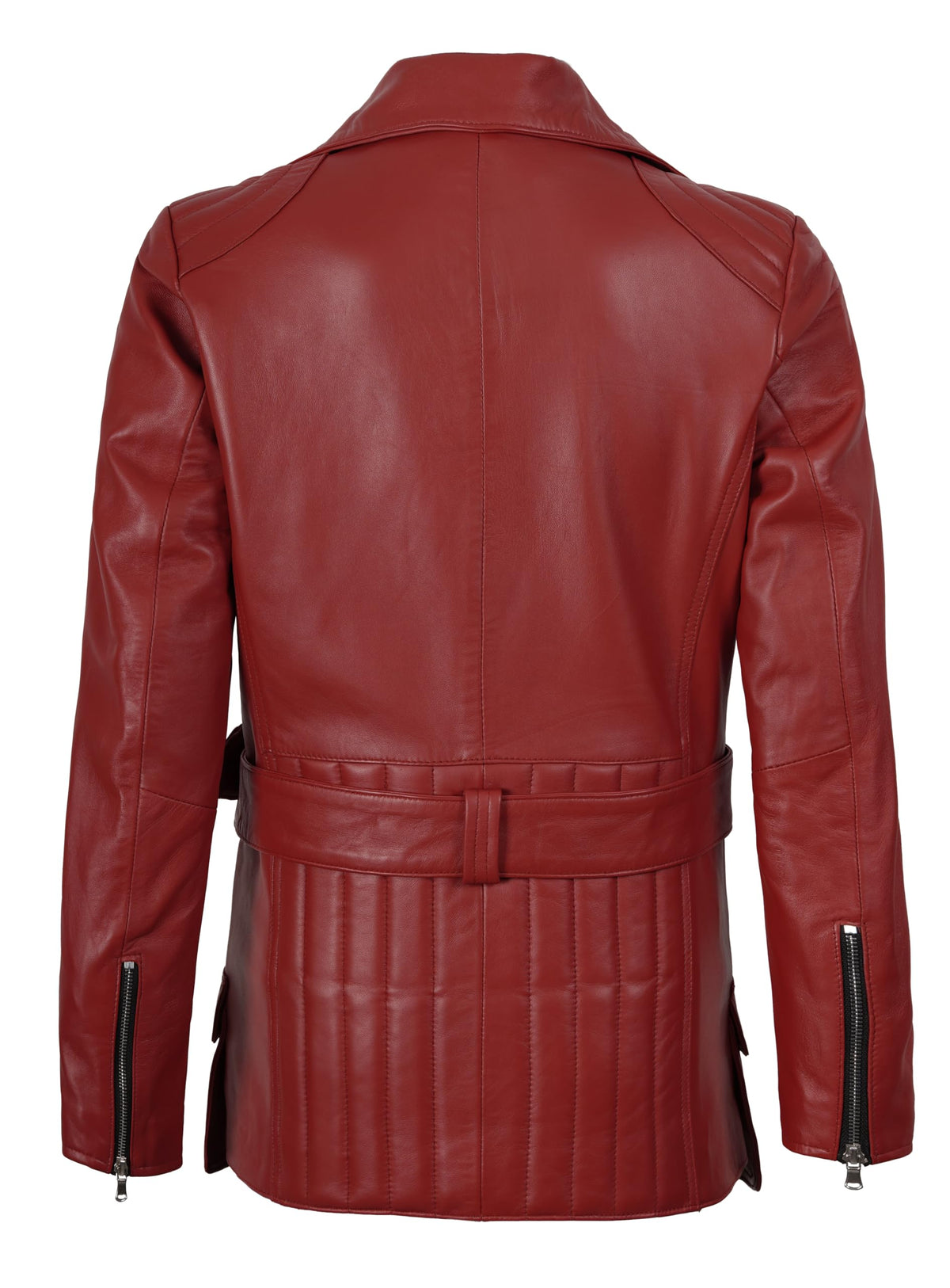 Decrum Disc Leather Jackets for Women - Women Leather Jacket | [1326812] Victoria Red, S