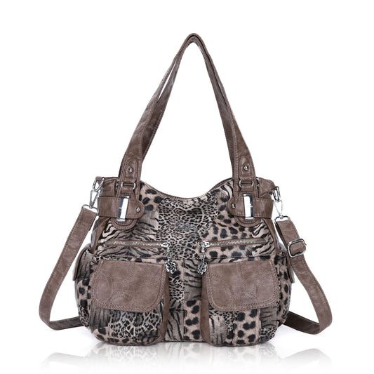 Purses and Handbags Women Tote Shoulder Top Handle Satchel Hobo Bags Fashion Washed Leather Purse