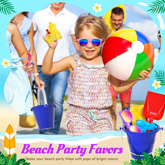 GIFTINBOX Pool Party Favors Beach Party Favors - Pool Toys For Kids Ages 3 4 5 6 7 8 Beach Balls Bulk, Kids Sunglasses, Bubble Wands, Summer Toys for Party Supplies Birthday