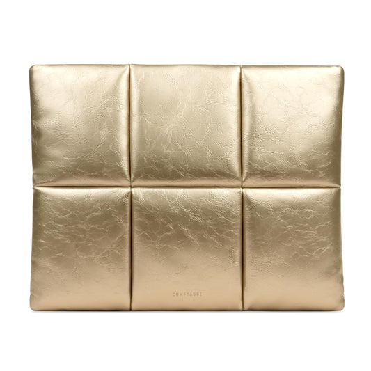 Comfyable Puffy Laptop Sleeve 13 Inch 14 Inch, Puffer Laptop Carrying Case, Pillow Case Compatible with MacBook Air M4 2025 M3 M2 M1, MacBook Pro M5 M4 Pro/Max, Gold