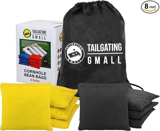 Cornhole Bags Set of 8 Regulation Professional Corn Hole Bean Bags Weather Resistant for Tossing Adults Yard Game